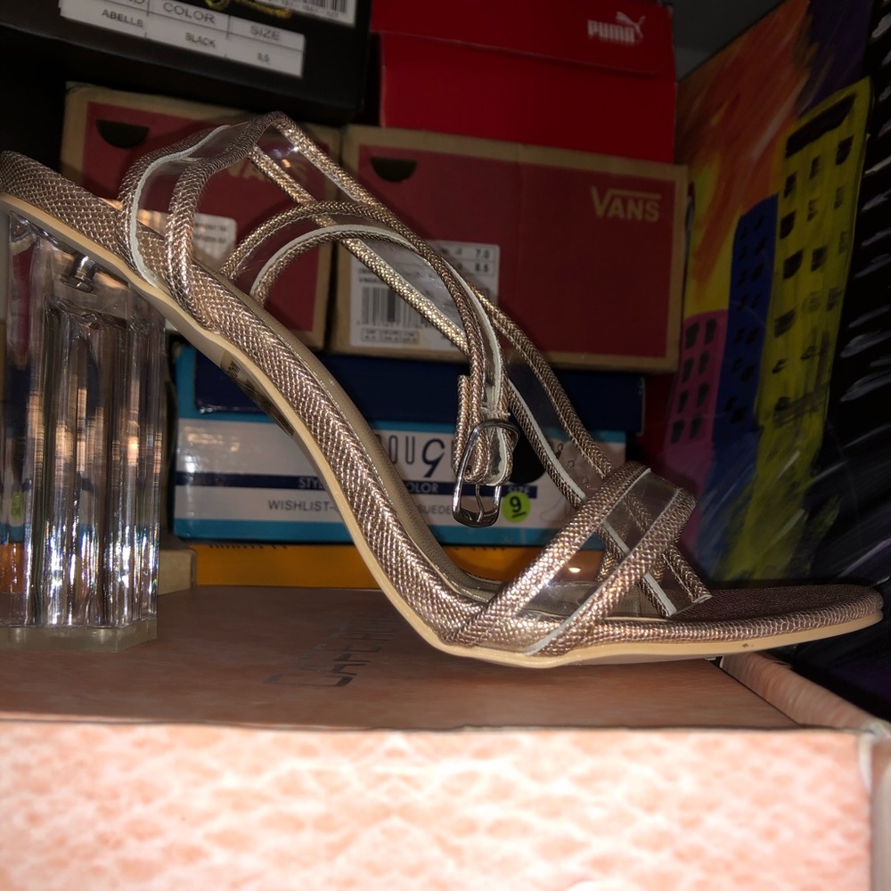 Rose gold heels